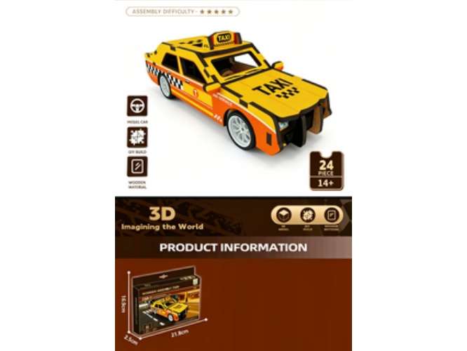 3D Jigsaw Puzzle Series: Taxi
