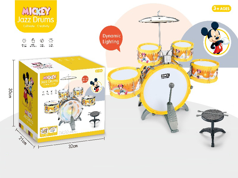 Solid Color Mickey New Vertical Five-Drum