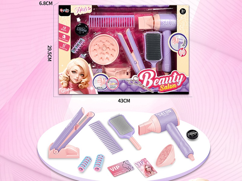Beauty Salon Hair Dryer & Hair Straightener Set(12PCS)