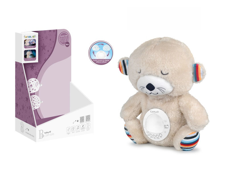 Soothing Dozing Night Light & Projection Doll (Otter)
