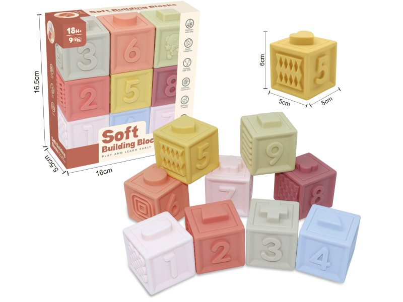 Zodiac & Numbers Soft Building Blocks 9pcs