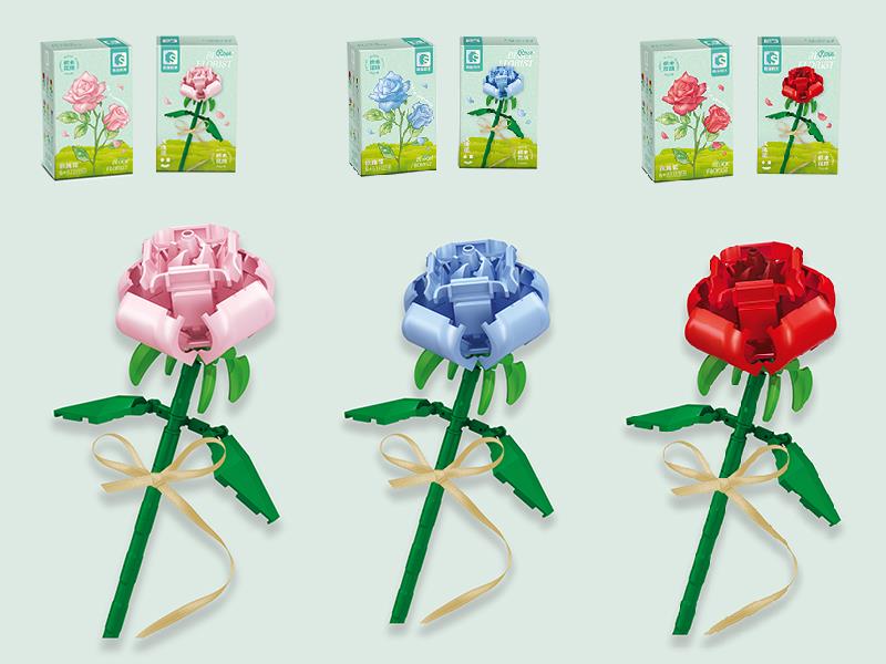 Flower Building Blocks - Rose 91pcs