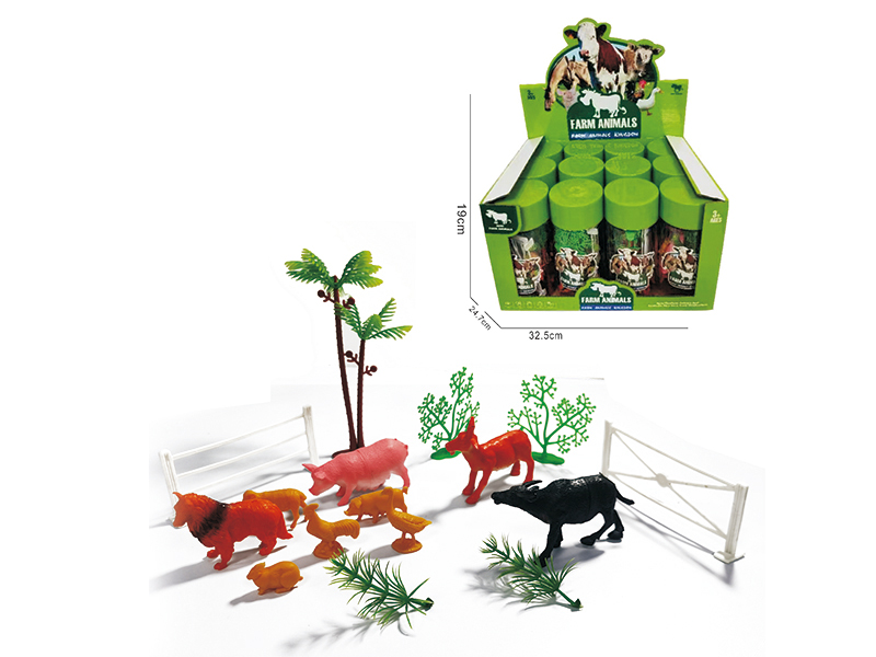 Farm Animals Set 12pcs/Display Box
