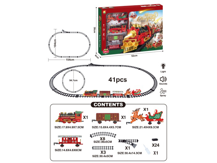 Classical Steam Electric Rail Train (Christmas Model)