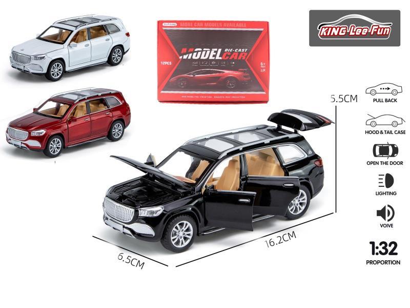 1:32 Maybach sound and light six-door brake alloy car model