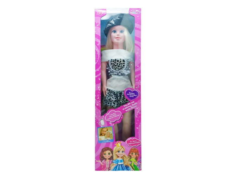 80cm Fashion And Walking Doll With Music(2xAG3 Batteries)