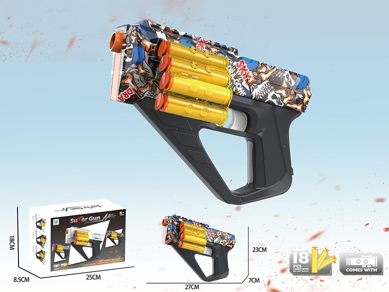 Chain/Shell Ejection/Manual Soft Bullet Gun Eva Soft Bullet Shooting Toy Gun Simulation Soft Bullet Gun