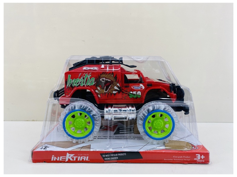 Transparent Wheel  Friction Car (With Lights And Music)