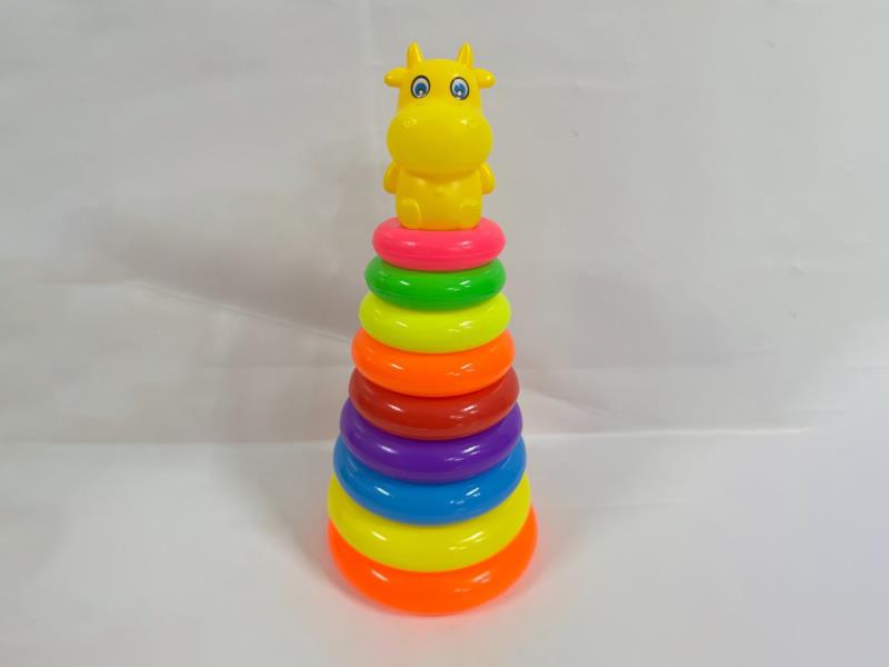 Calf Rainbow Tower Jenga Loop 9 Layers