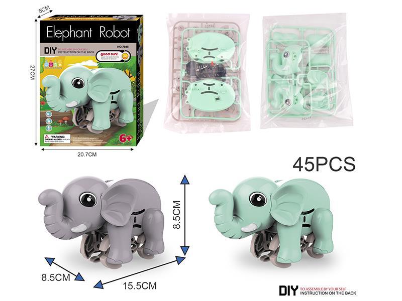 DIY Assembly B/O Elephant 45pcs