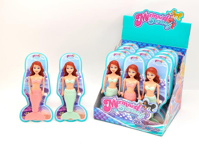 Wind Up Wag Tail Pearly Lustre  Mermaid(7 Inch)12pcs