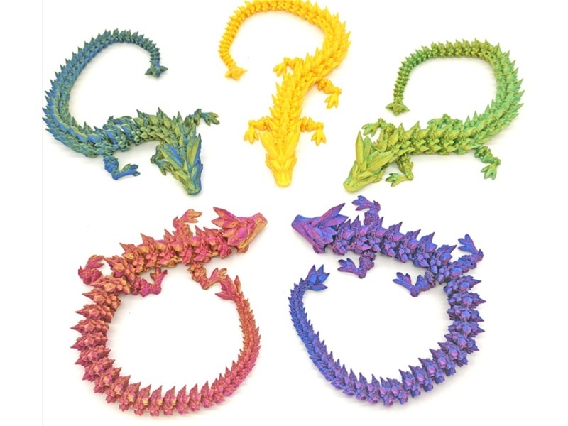 Crystal Dragon (Big Tail) 28Cm