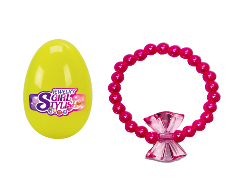 Eggshell + Beaded Bracelet