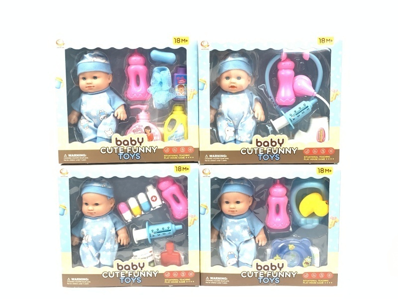 Four Mixed Sets Of 8-Inch Plush Toys With Ic