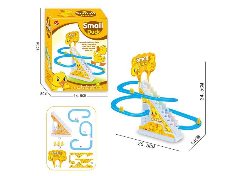 Yellow Duck Climbing Stairs (3 Ducks)