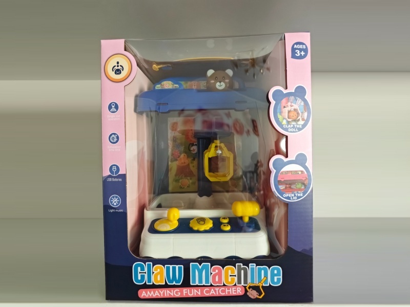 Little Cute Bear Sound And Light Claw Machine