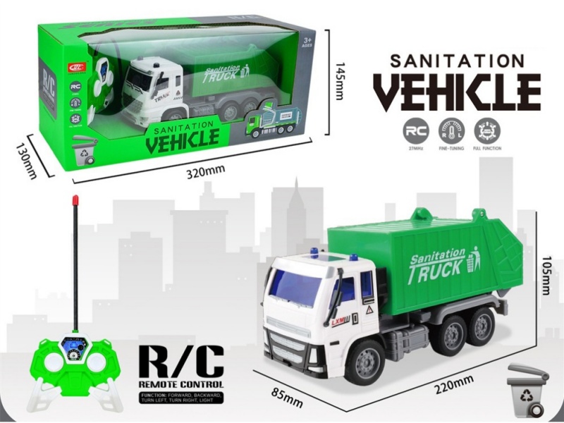 4-Channel RC Garbage Truck