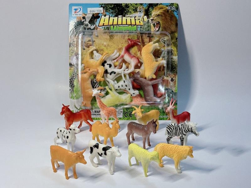 Pvc Simulation Farm Animal 12Pcs
