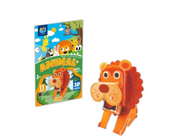 Dimensional Jigsaw Lion