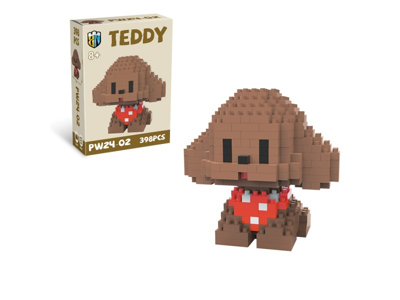Dog Series - 398 PCS Of Teddy Dog Building Blocks