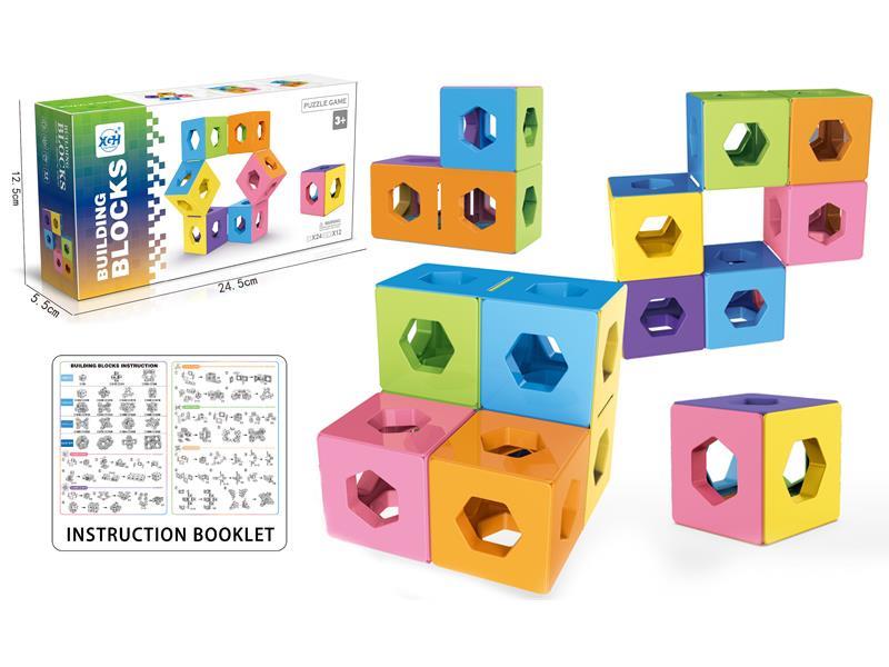 Tower Building Block Rubik'S Cube