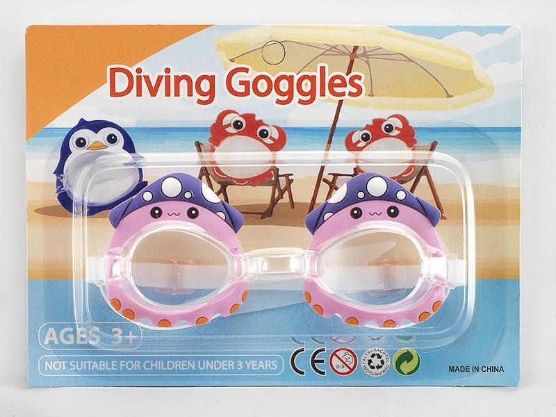 Cartoon  Inkfish Swimming Glass