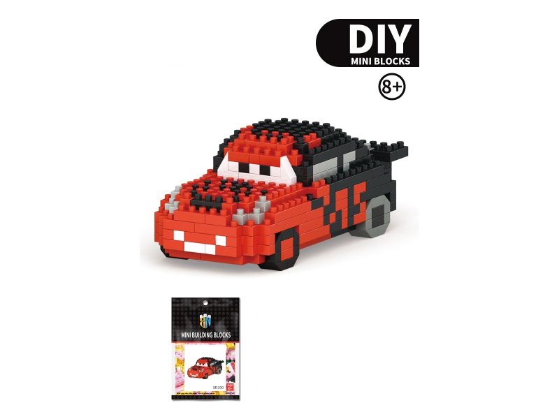 313 PCS Of The First-Generation Mcqueen Building Block Car Series