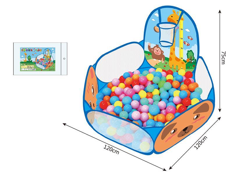 Ocean Ball Pool With Basketball Hoop