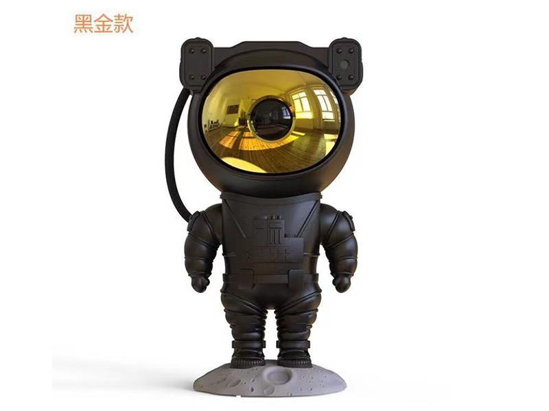 Black And Gold Astronaut Star Projection Light, Full Sky Star Laser Ambient Light