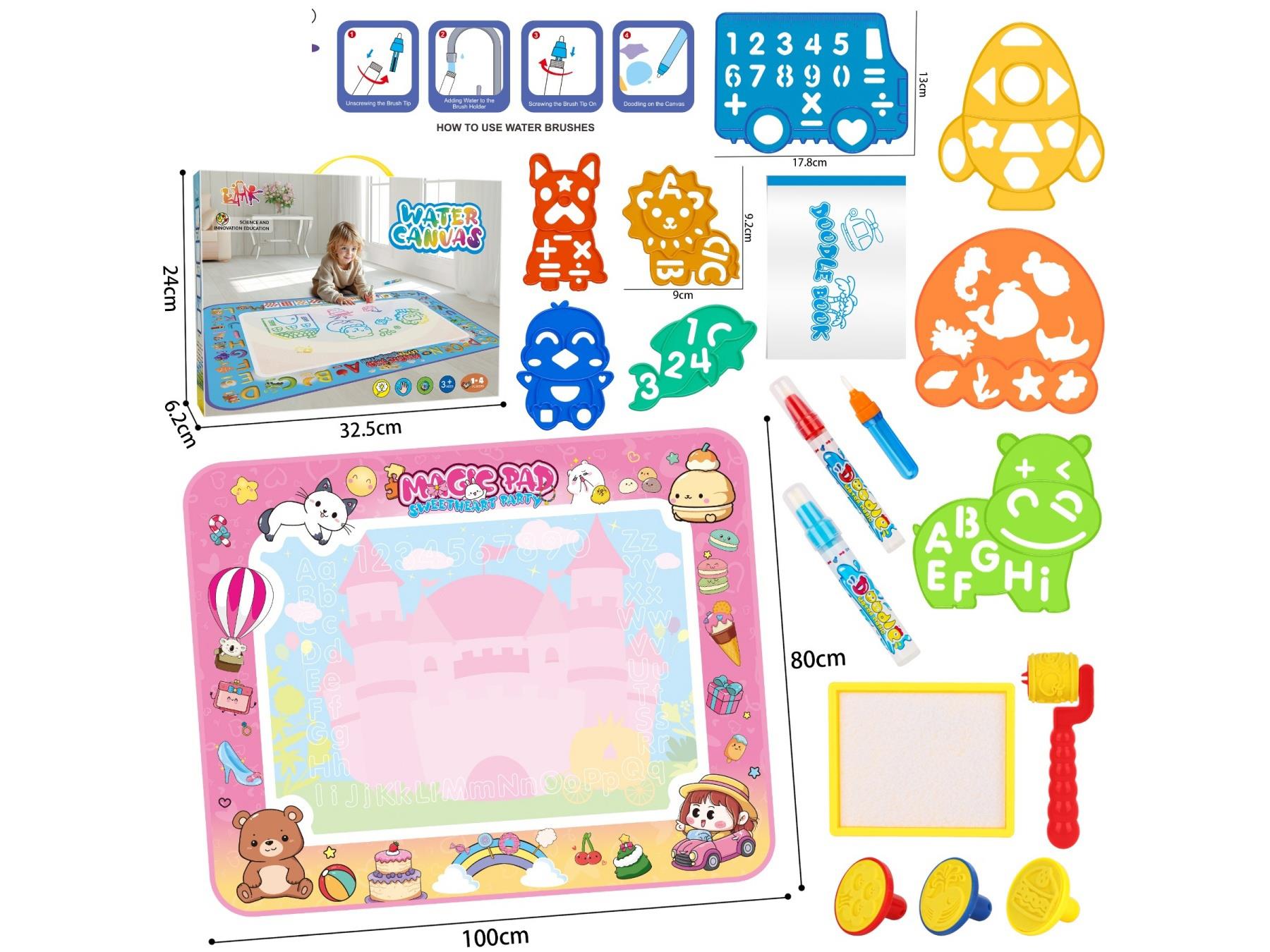 Cartoon Water Canvas