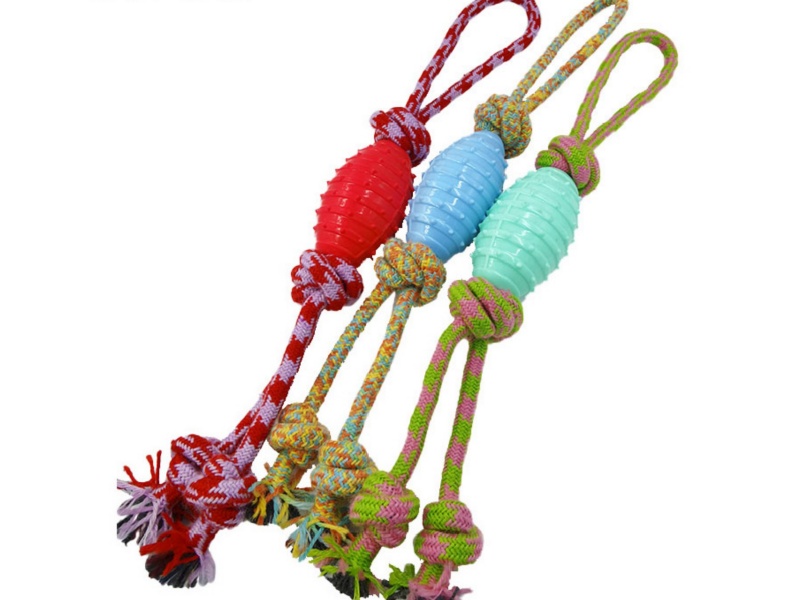 Cotton Rope Four-Knot Grenade Pet Toy