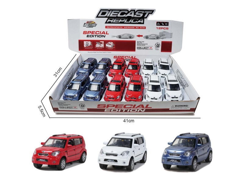1:34 Kia Alloy Car (Huili. Ic. Lighting