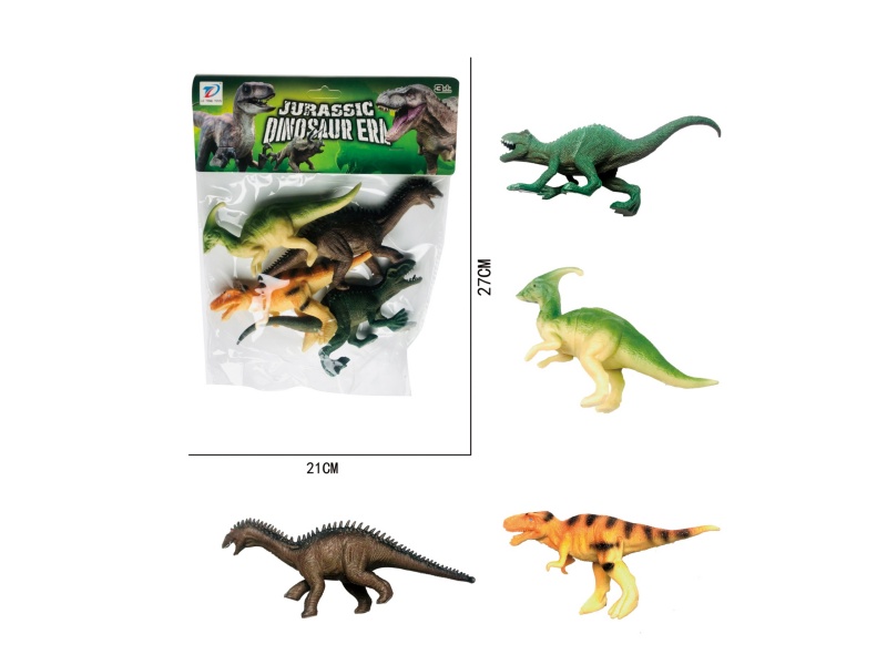 Pvc Simulation Dinosaur 4Pcs