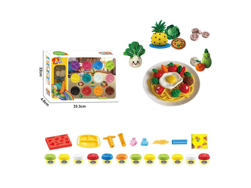 12-Piece Set Of Colored Clay