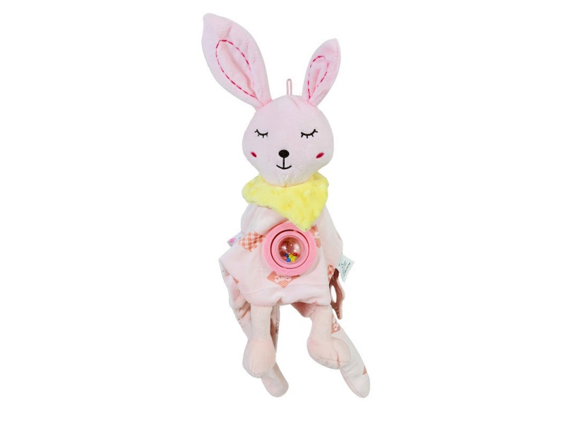 Rabbit Spinning Bead Baby Comfort Towel