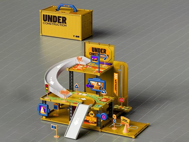 DIY Transformation Container Track Toy(With 2 Cars)