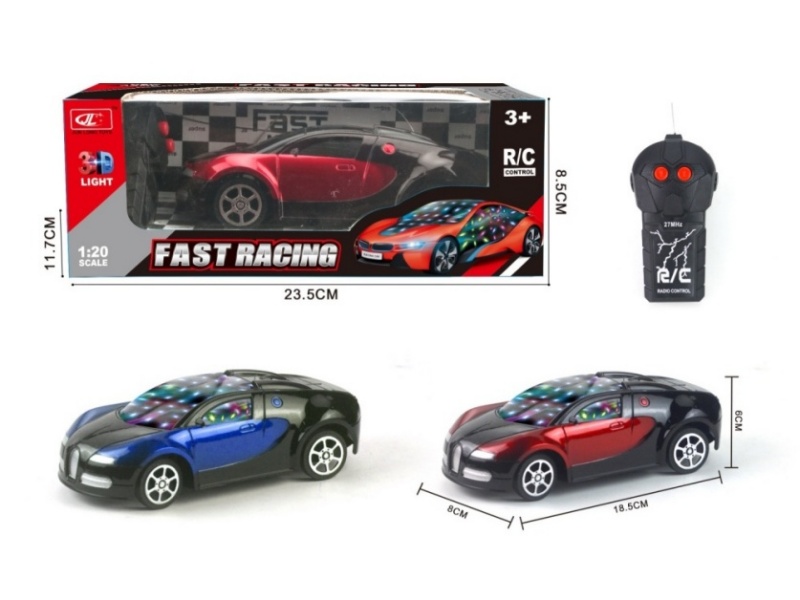 2-Channel  Bugatti Remote Control Car With 3D Light