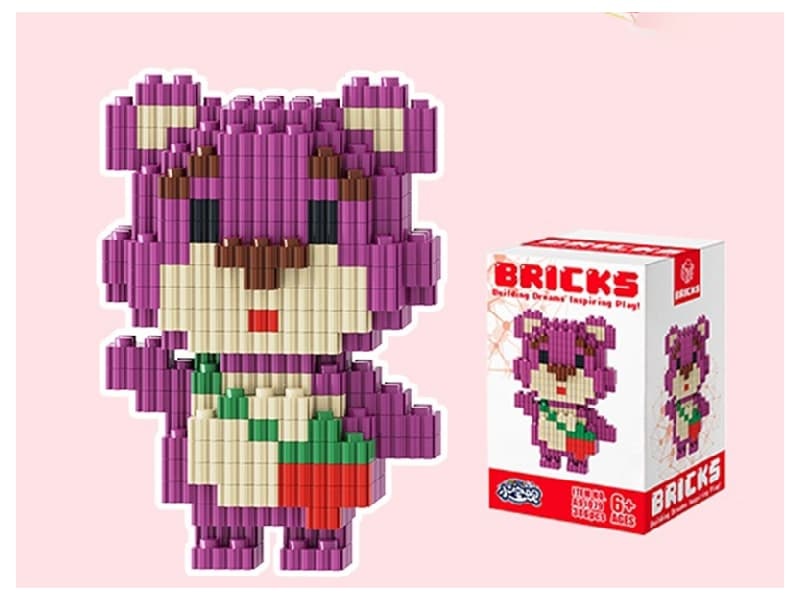 Bear Loves Strawberry Building Blocks 366Pcs