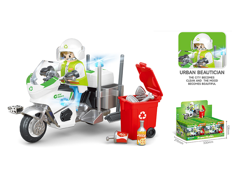 DIY Assembly Sanitation Motorcycles 8PCS