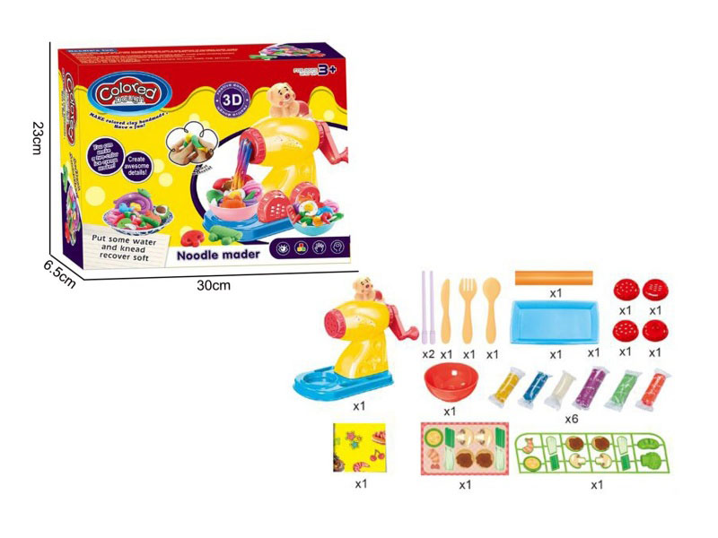 Cute Pig Noodle Machine Clay Set