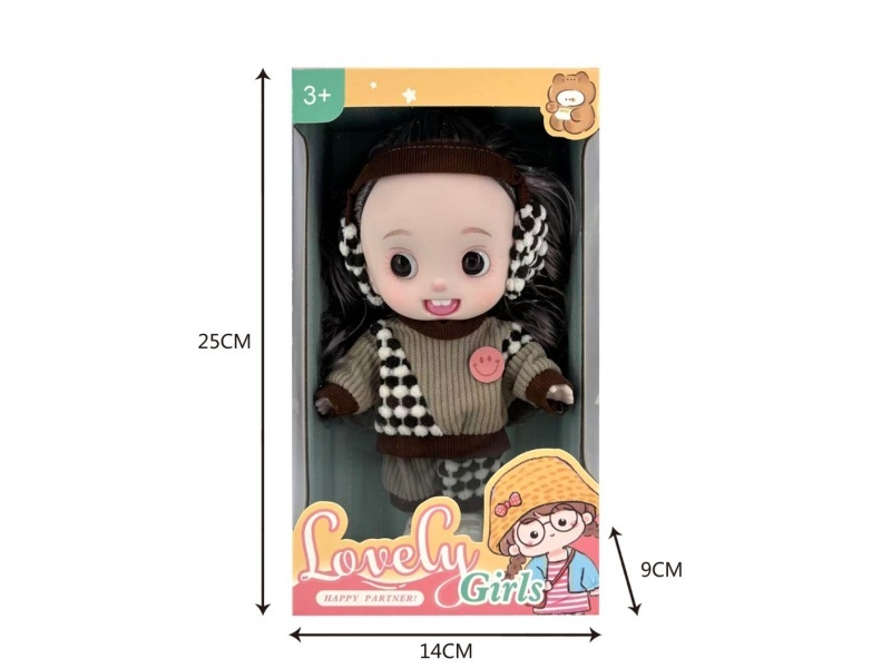22Cm 3D Real Eye Fun Doll