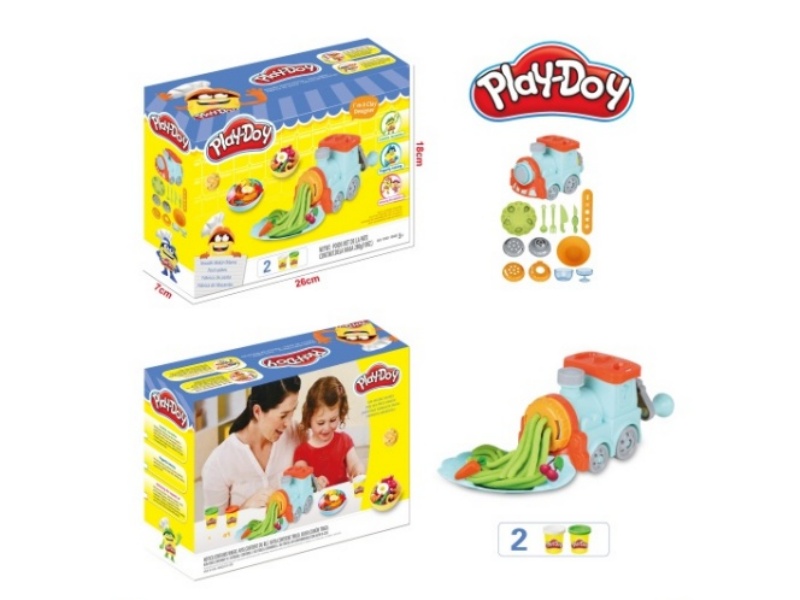 Colorful Clay Train Noodle Machine Set
