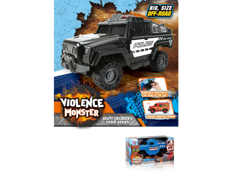 1:12 Hot Wheels Police Car Inertia Car