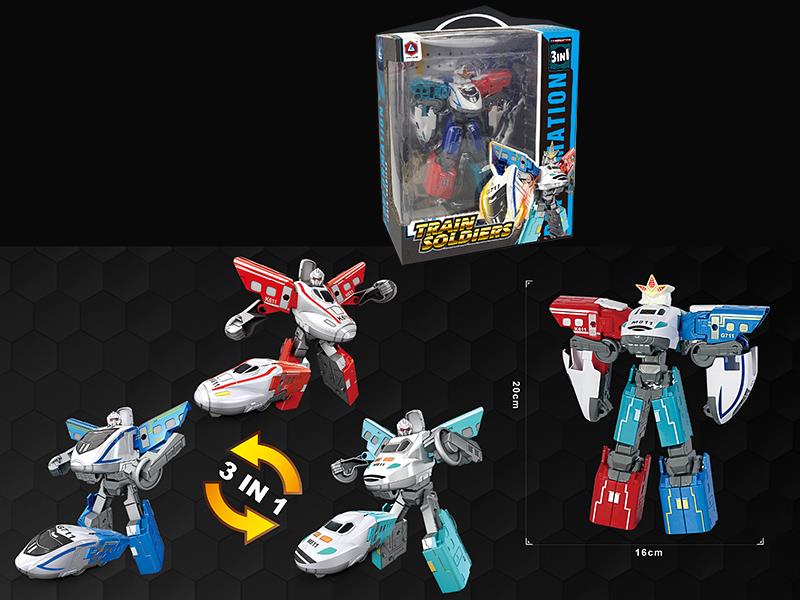 Transformation Train Soldiers Toy