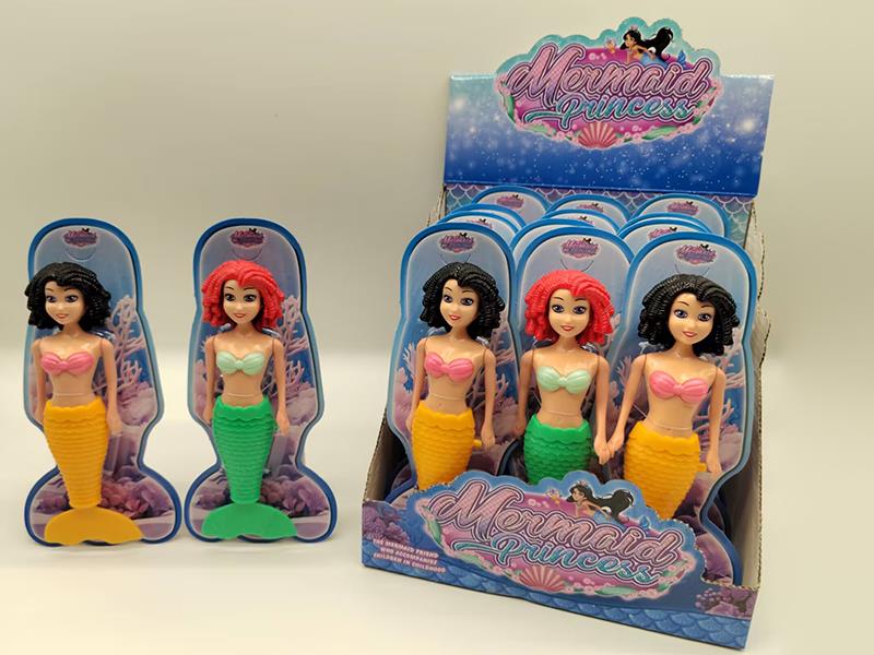 Diving Mermaid Princess Toy With Lights(7", Pearly Lustre)12pcs