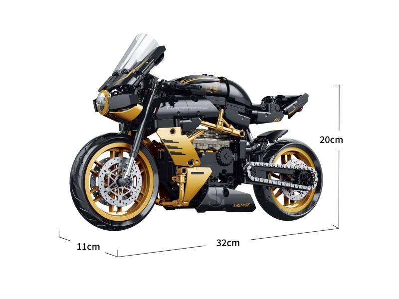 Building Blocks: 1:8 Technology Motorcycle Series - 506 Pieces Of Augusta