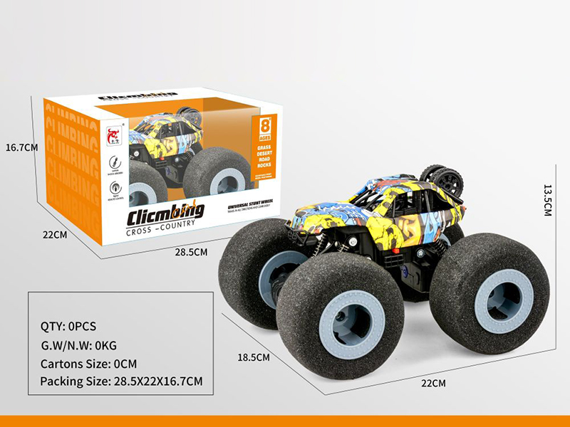 27Mhz 4-Channel Remote Control Graffiti Car(Sponge Wheel)(Not Included Batteries)