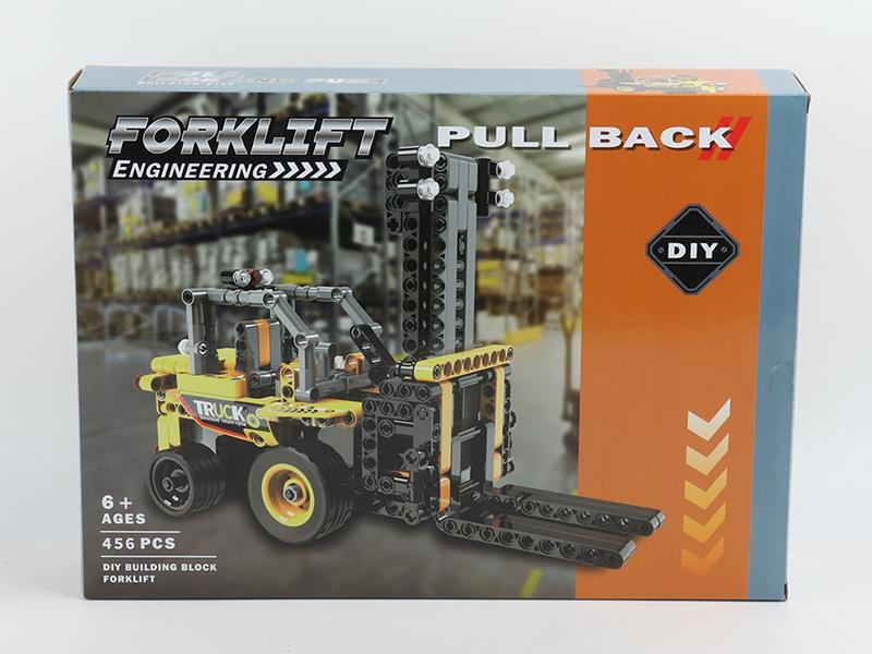 Pull Back Buliding Blocks Car 456pcs