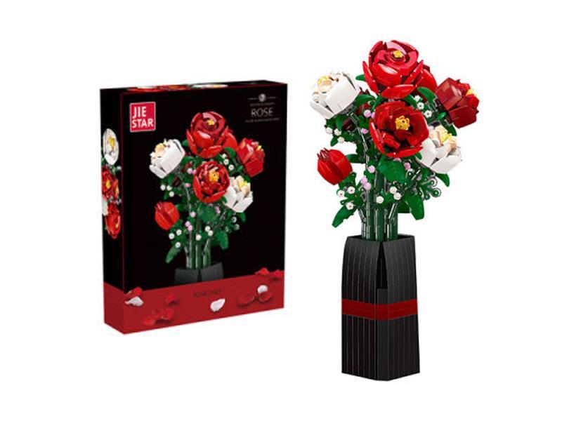 818PCS Rose Building Blocks