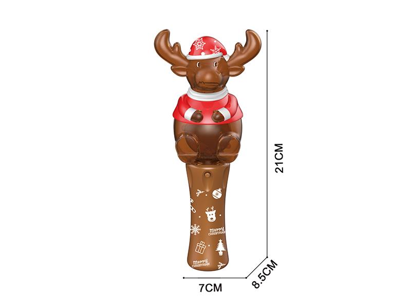Christmas Elk Rotating Flash Stick With 6 Lights(No Music)
